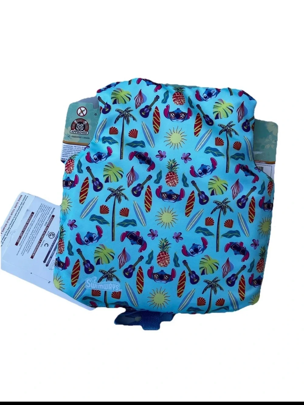 Life Jacket Small Disney Stitch Youth Buckle Swim Life Vest 33-55 lbs Size S